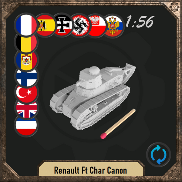 1/56 Renault Ft char canon