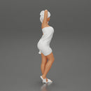 Sexy woman after shower wearing bathrobe holding bath towel - Only-Games