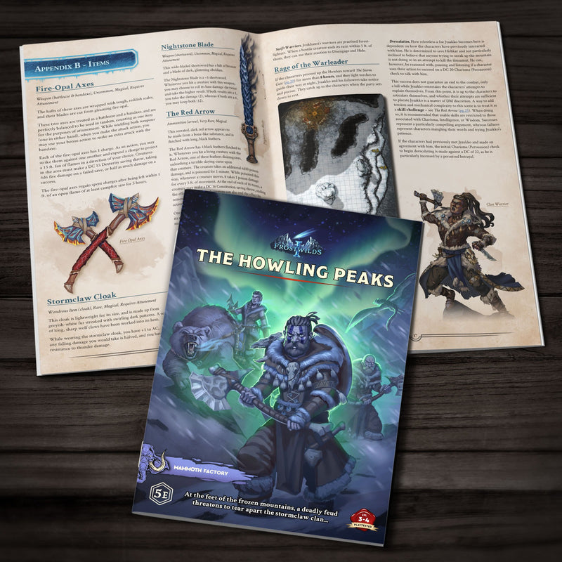 Frostwildes: The Howling Peaks - Physical 5e Adventure Booklet - Only-Games