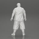 Big strong gangster homie in cap and short standing - Only-Games