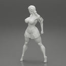 Sexy Woman with Beautiful Body Wearing Mini Skirt and Bra - Only-Games