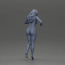 Naked girl looking out over the edge of the stairs - Only-Games