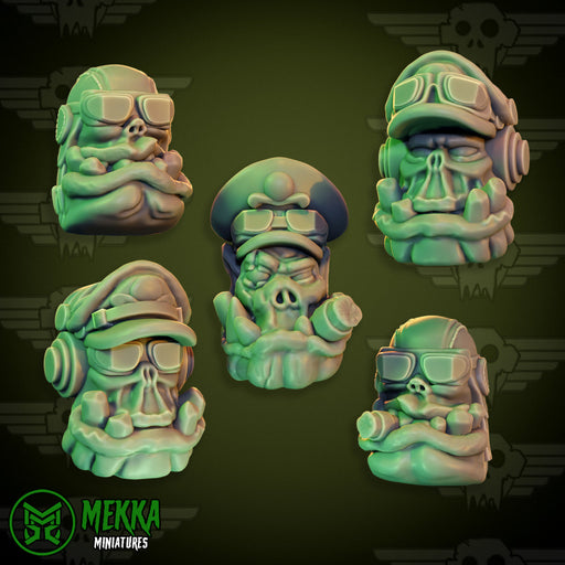 Orc Pilot Heads - Only-Games