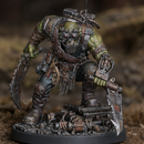 Skrapp Boss Sneakrut – Sci-Fi Orc Warlord Miniature | Scrap-Tech Tabletop Commander | Original Wargaming Model