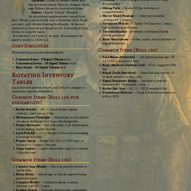 Dead Frequency DnD 5e Adventure – Signal in Static, Horror One Shot