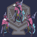 Corvus Vermis Trobat ( Tiefling - Fighter ) Full colour