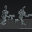 Sci-Fi Orc Beast Scrapper Boyz  STL – Grimdark 32mm Miniatures (STL Files)