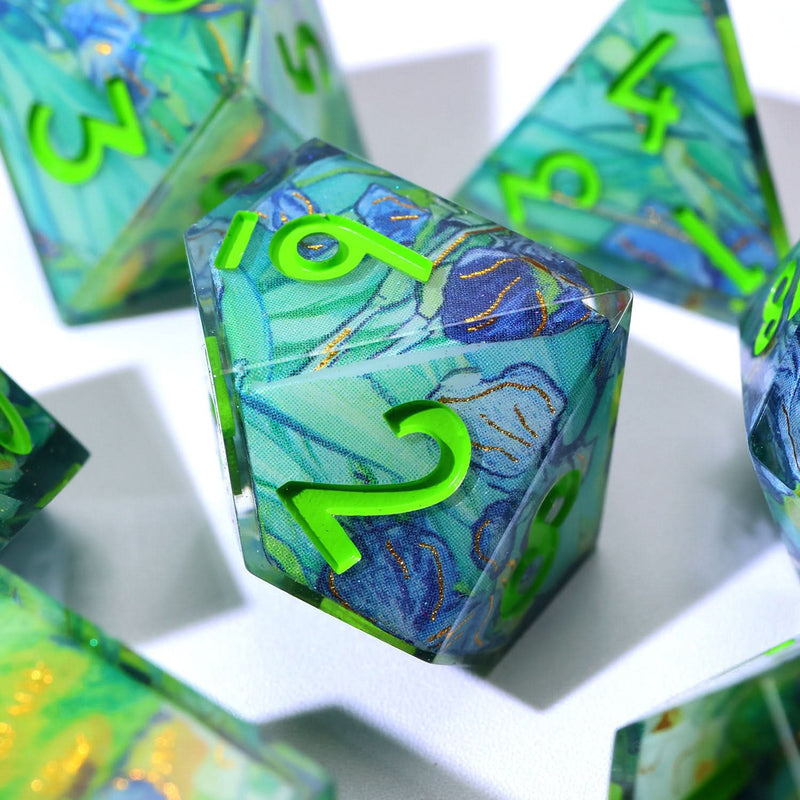 Bluemorn Grove | Art Core Dice | 7 Piece Set - Only-Games