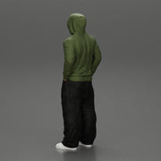 2 Gangster homie in hoodie standing with hands in pockets - Only-Games