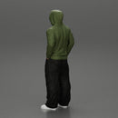 2 Gangster homie in hoodie standing with hands in pockets - Only-Games