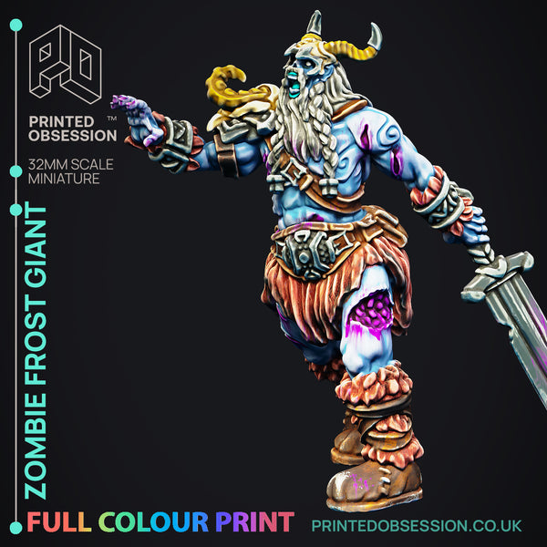 Zombie Frost Giant - Giant - Pre-Coloured - 32mm Scale - Only-Games
