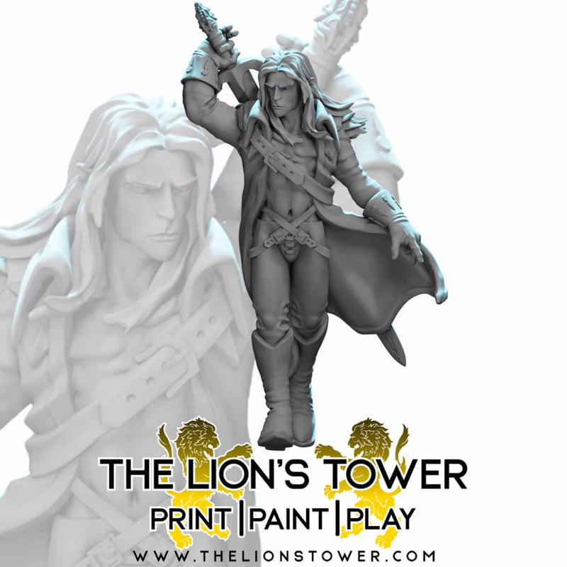 Vampire Lord Alucard - 32mm scale miniature - Only-Games