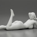 Sexy woman lying in fashionable elegant bikini swimsuit - Only-Games