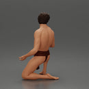 Sad man sitting pulls drowning girl from the ocean - Only-Games