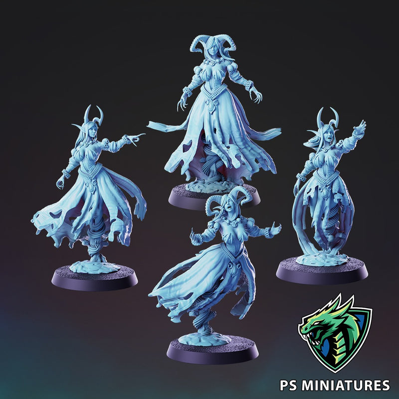 Cursed Elf Banshee - 4 Model Bundle