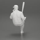 gangster man in a cap sitting holding a baseball bat and smoking - Only-Games