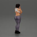 pretty girl with short hair posing in bra - Only-Games