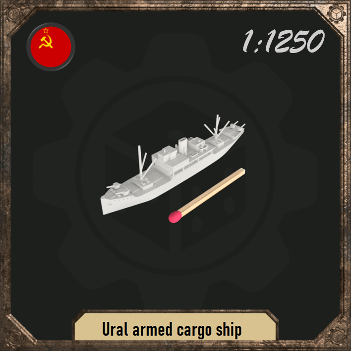 1/1250 Ural armed cargo ship