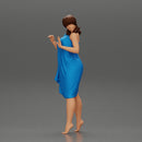 Attractive girl in bikini and suit Leaning Against car on the beach - Only-Games