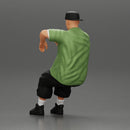 gangster homie in cap backwards with arm on window driving the car - Only-Games