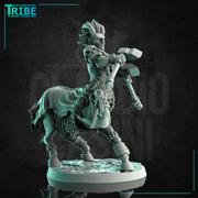 (0221) Male centaur hunter ranger assassin with two axes - Only-Games