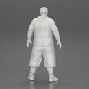 Big strong gangster homie in cap turned backwards and tank shirt standing - Only-Games