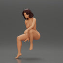 Naked girl sitting on a car - Only-Games