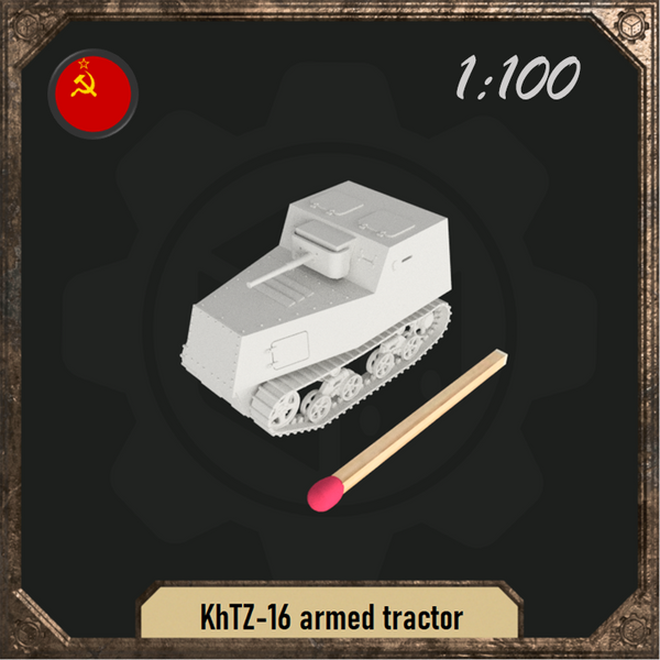 1/100 KhTZ-16 armed tractor