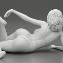 beautiful sexy girl in Bikini lying on sandy beach - Only-Games