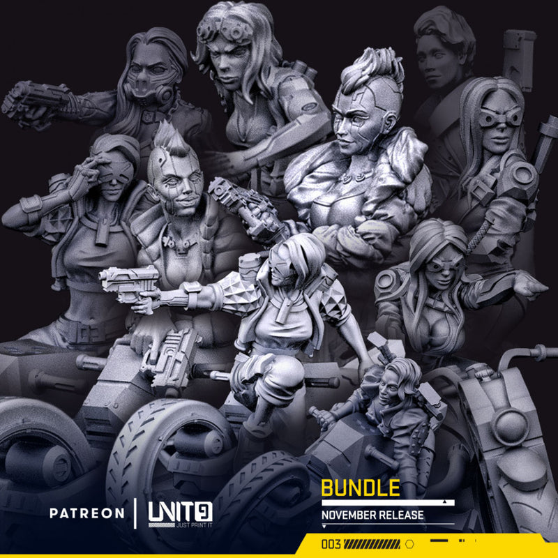 Cyberpunk models BUNDLE - Bomber Girls (November release)