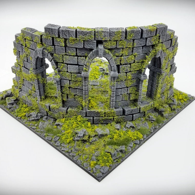 Ruined Temple Wall Tile C - Only-Games