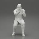 Doctor sitting examining a patient's condition with a stethoscope - Only-Games