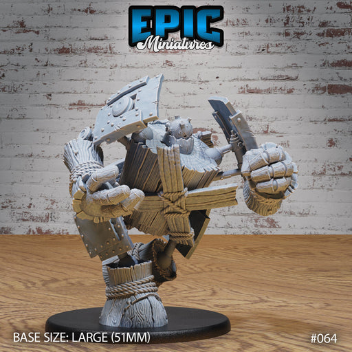 Wooden Construct Golem Run - Only-Games