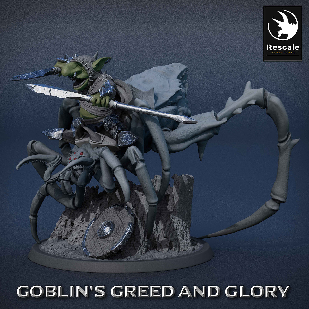 Goblin Spider 01 Lancer - Lord of the Print - Miniatures by Only