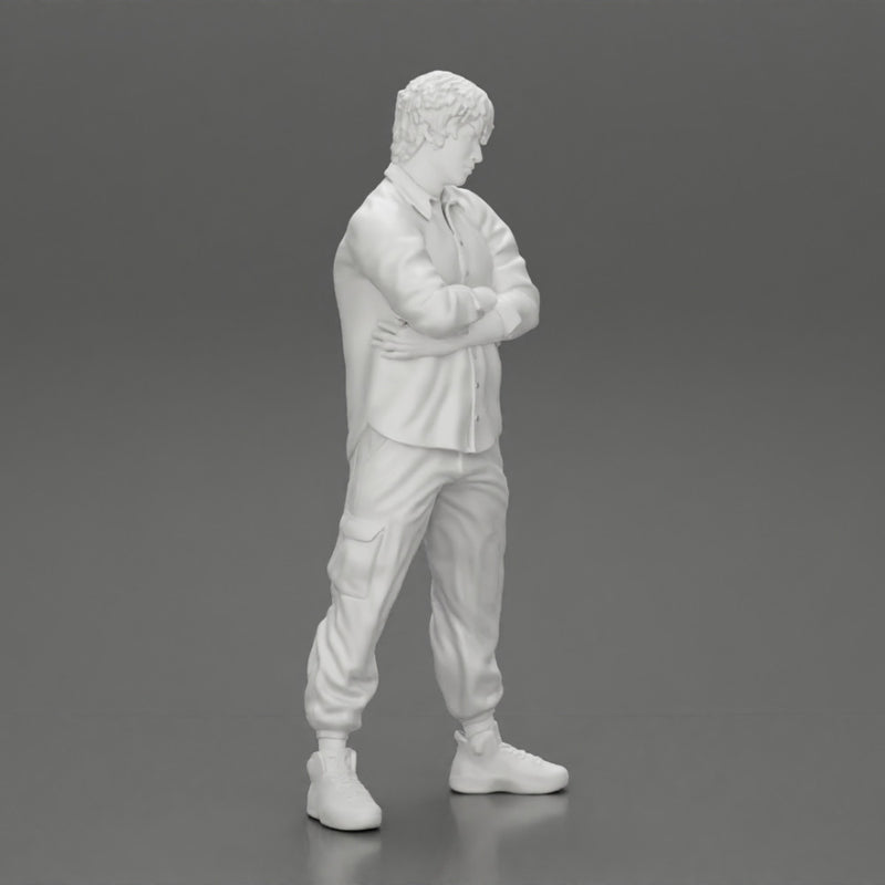 Asian gangster homie standing crossed hands - Only-Games
