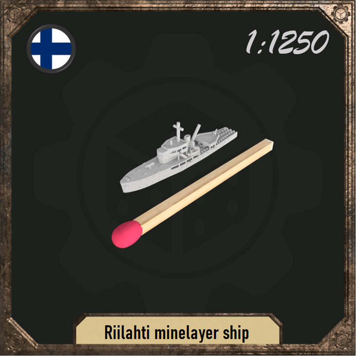 1/1250 Riilahti minelayer ship