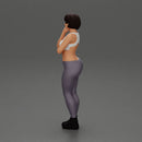 pretty girl with short hair posing in bra - Only-Games