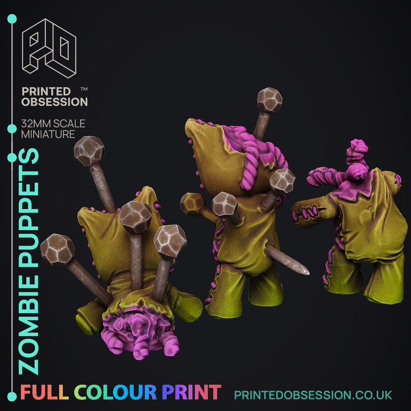 Gunstringer Puppet Zombie Zombie Puppets - Pre-coloured - 32mm Scale - Printed Obsession ...