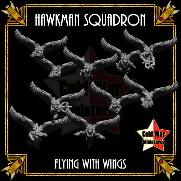 Hawkman Squadron in Flight (wings) - Only-Games