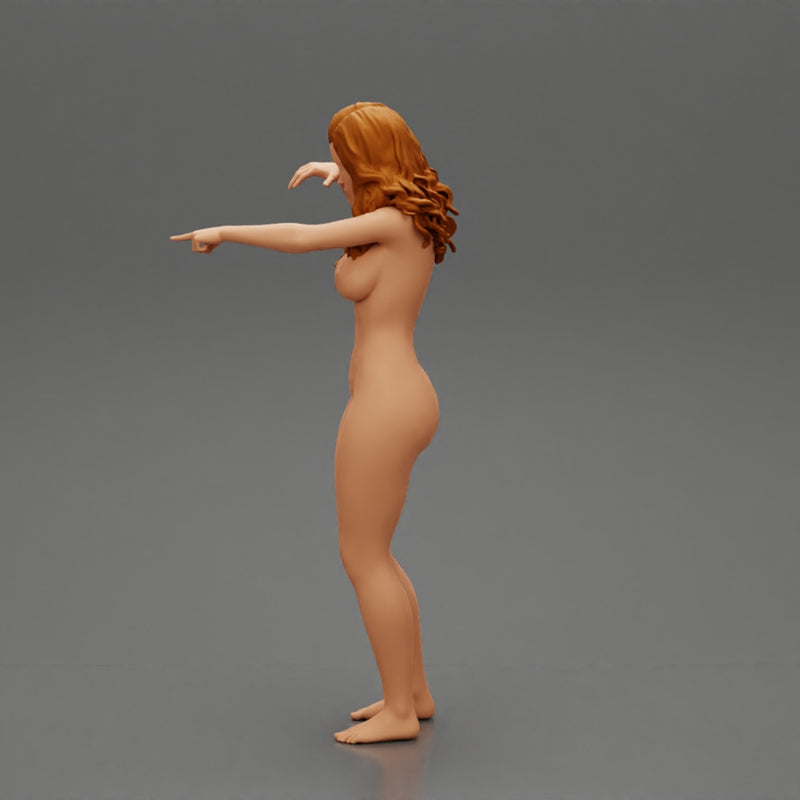 Naked woman pointing - Only-Games