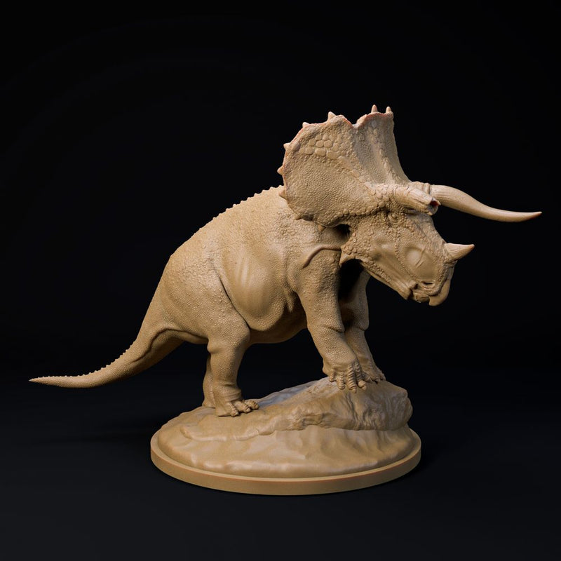 Triceratops old bull 32mm scale - dinosaur companion - Only-Games