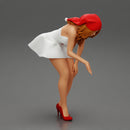 santa christmas  girl in hat and dress bend over - Only-Games