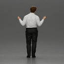 police detective standing with hands wide open - Only-Games