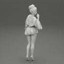 sexy girl posing in fashion shirt and mini skirt - Only-Games