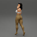 Beautiful woman in a pants walking - Only-Games
