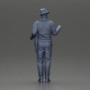 Stylish Man in a Hat slipover and Scarf Holding a Suit - Only-Games