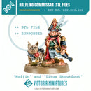 Halfling Commissar and Dog .STL Download