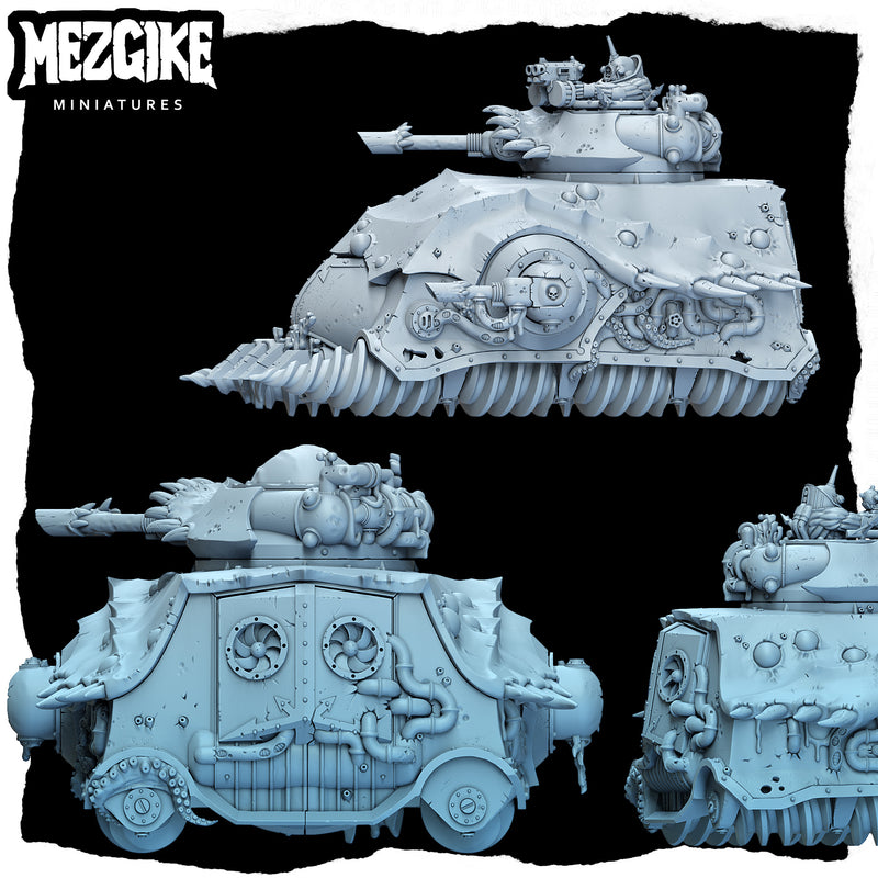 Sea grub hunter tank (physical miniature)