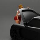 2 Sexy Girl in sunglasses opening a car hood and look inside - Only-Games