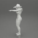 Travel woman in hat and short pointing her next destination using world map - Only-Games